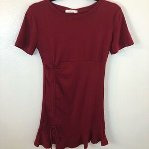 NWT FiFi dress Red Dress is a medium fits like a junior sz small Short sleeve